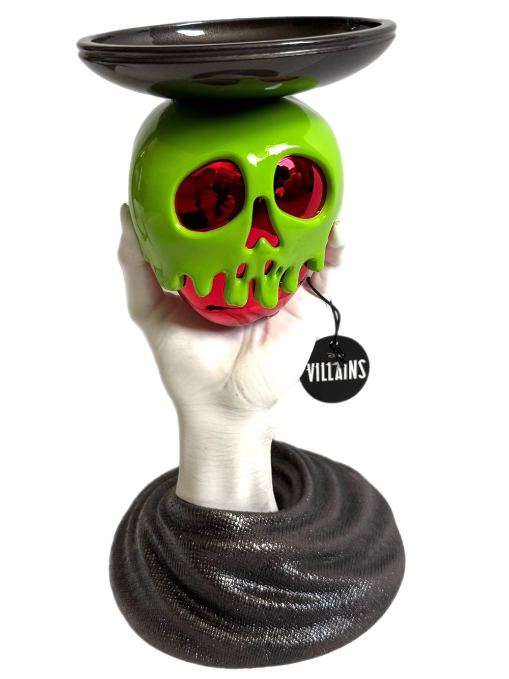 Bath Body Works Disney Villains Evil Queen Poison Apple Skull Candle Holder NWT